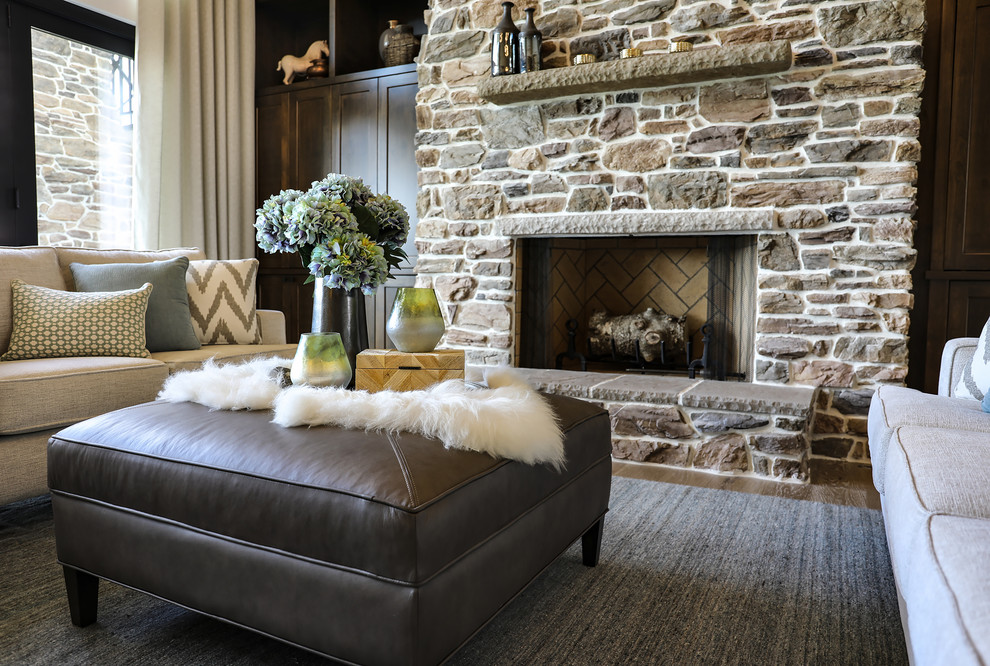4800 Sq. Ft. Northwest Farmhouse Showcase Home - Farmhouse - Living ...