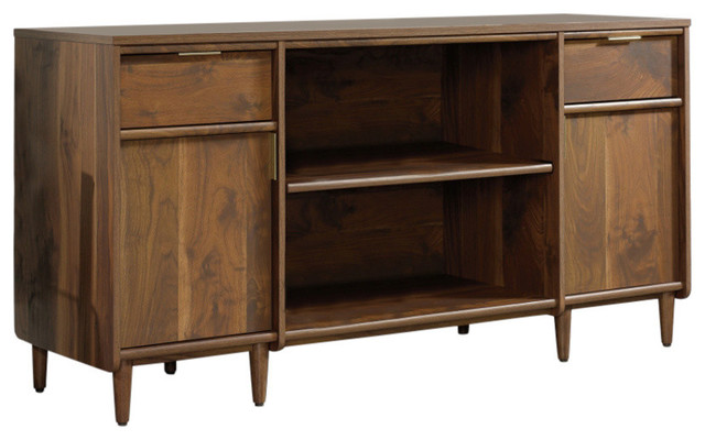 Sauder Clifford Place Storage Credenza in Grand Walnut