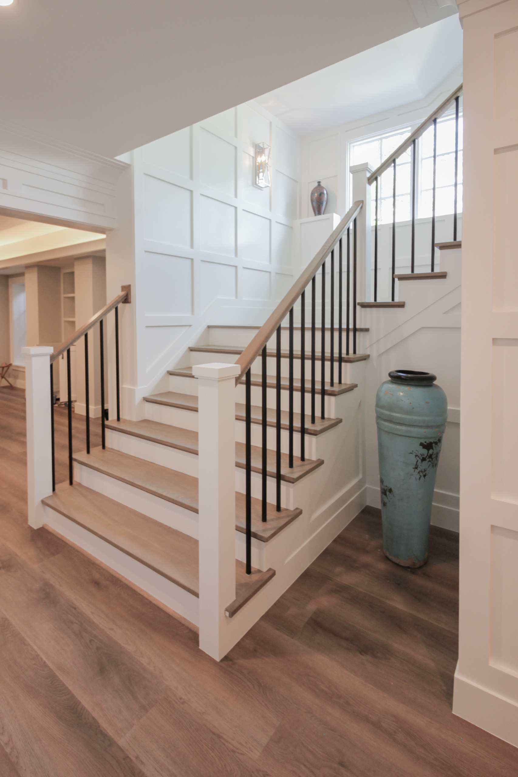 87_Welcoming and Functional Contemporary U-shaped Staircase, Arlington, VA 22207