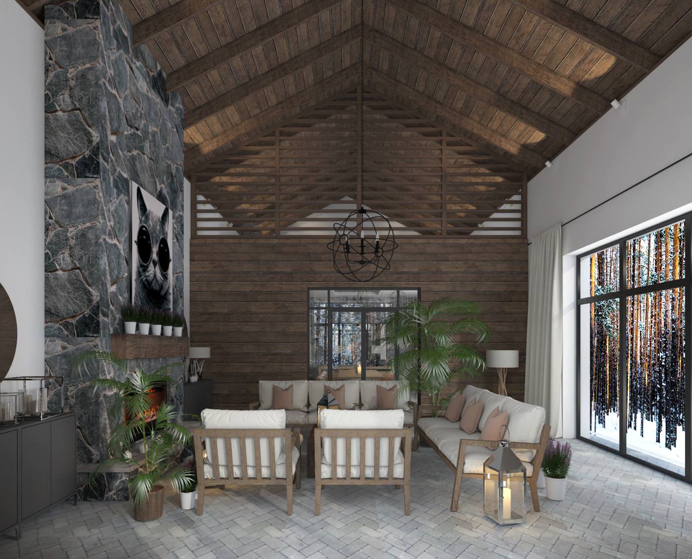 Шале в современном стиле.