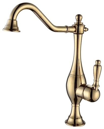 Leo Vintage Antique Gold Faucet Traditional Bathroom Sink Faucets By Bathselect Houzz