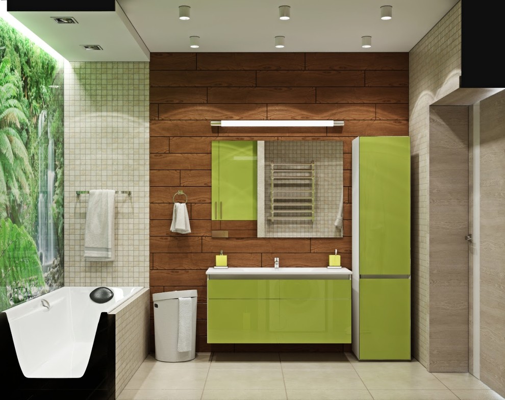 Дизайн-проект ванной комнаты от «Strekoza Design»