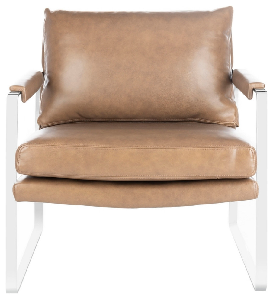 Safavieh Esposito Metal Accent Chair Dark Brown/Silver