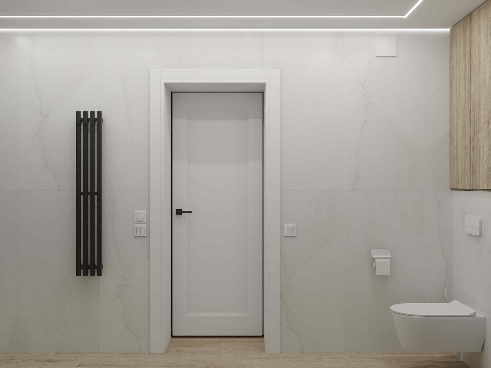 Визуализация дизайн-проекта квартиры 95 м кв, для пары с ребенком