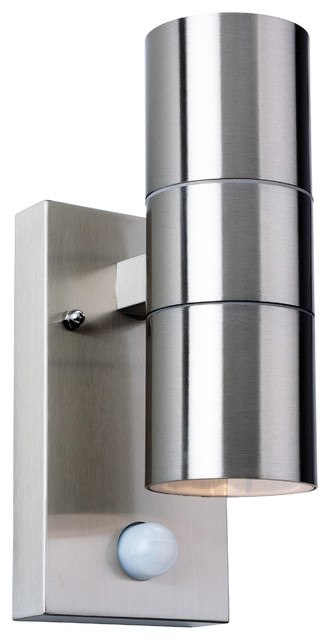 Colt Double Outdoor Wall Light With PIR