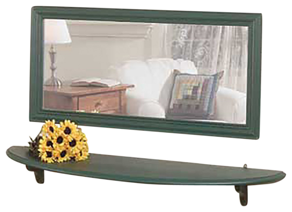 Mirror Shelf Bayberry Green Pine 43 3/4" |