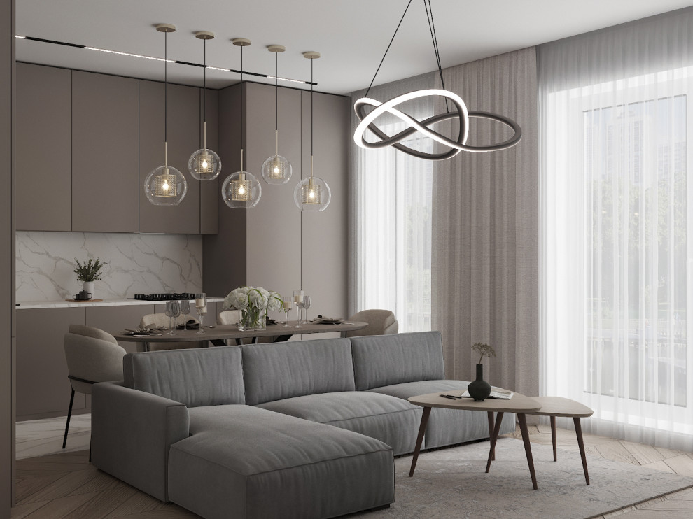 Гостиная с камином