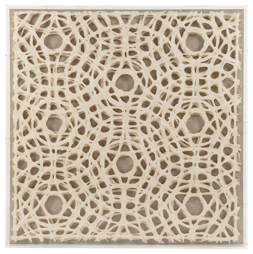 Abstract Paper Acrylic Framed Art Contemporary Wall Accents by