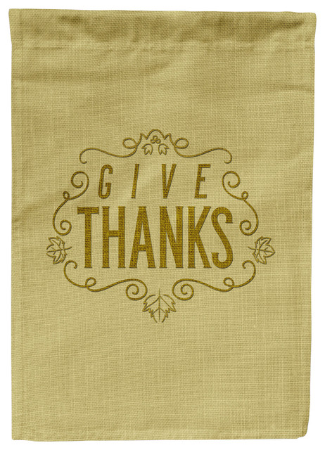 Give Thanks Flag Garden Size Bb5469Gf - Contemporary - Flags And