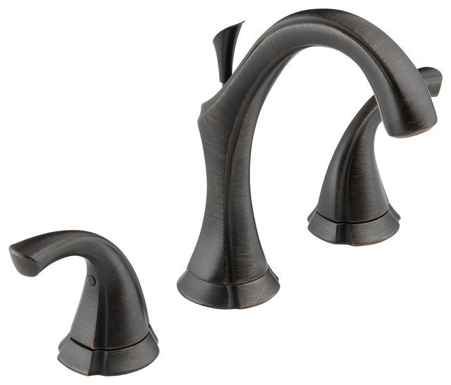 Delta Addison Two Handle Widespread Bathroom Faucet Transitional   Home Design 