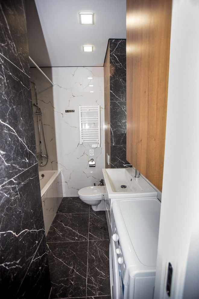 Санузел 1-х комнатной студии, квартиры в Сочи ул.Фабрициуса