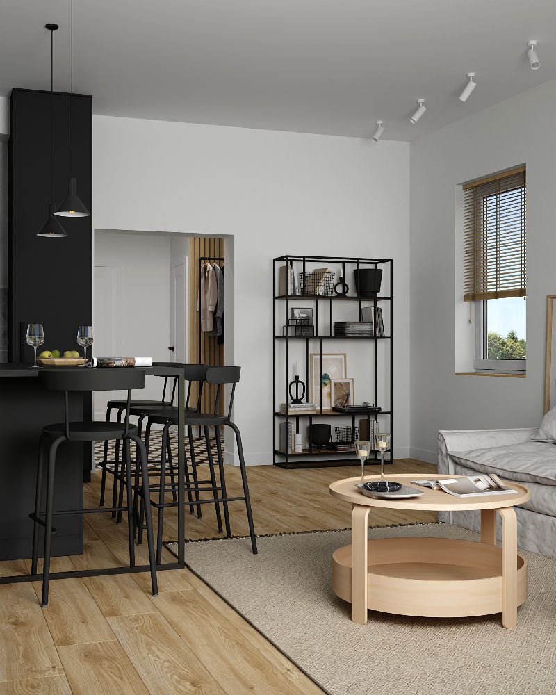 Кухня-гостиная в частном доме