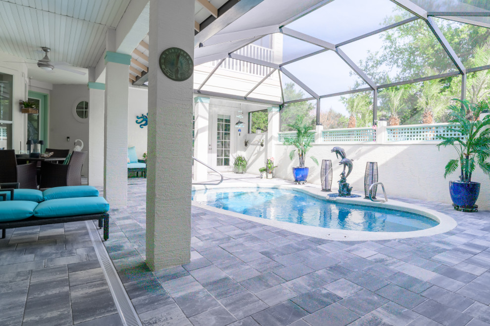 Travertine Pavers Pool Deck