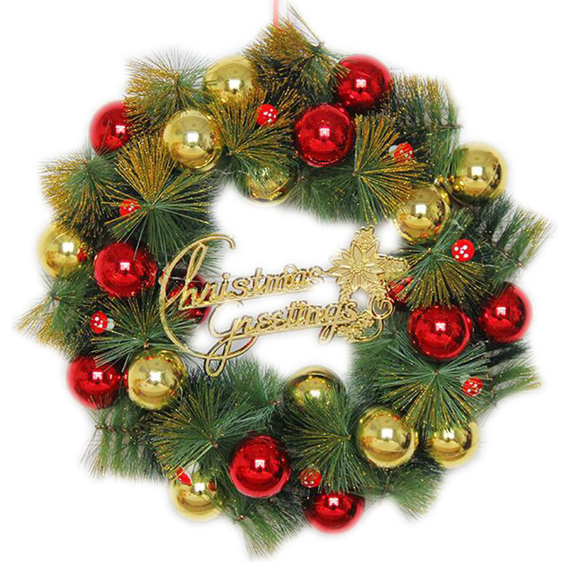 Download Festival Ornaments Beautiful Christmas Wreath With ...