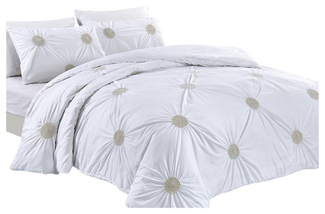 100 Cotton Duvet Cover Set Soft Breathable All Season Bedding