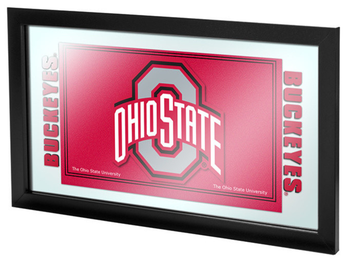 The Ohio State University Logo and Mascot Framed Mirror