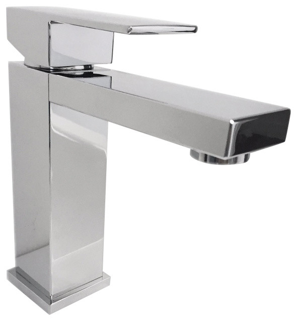 Aquamoon Milan Single Handle Bathroom Faucet, Chrome