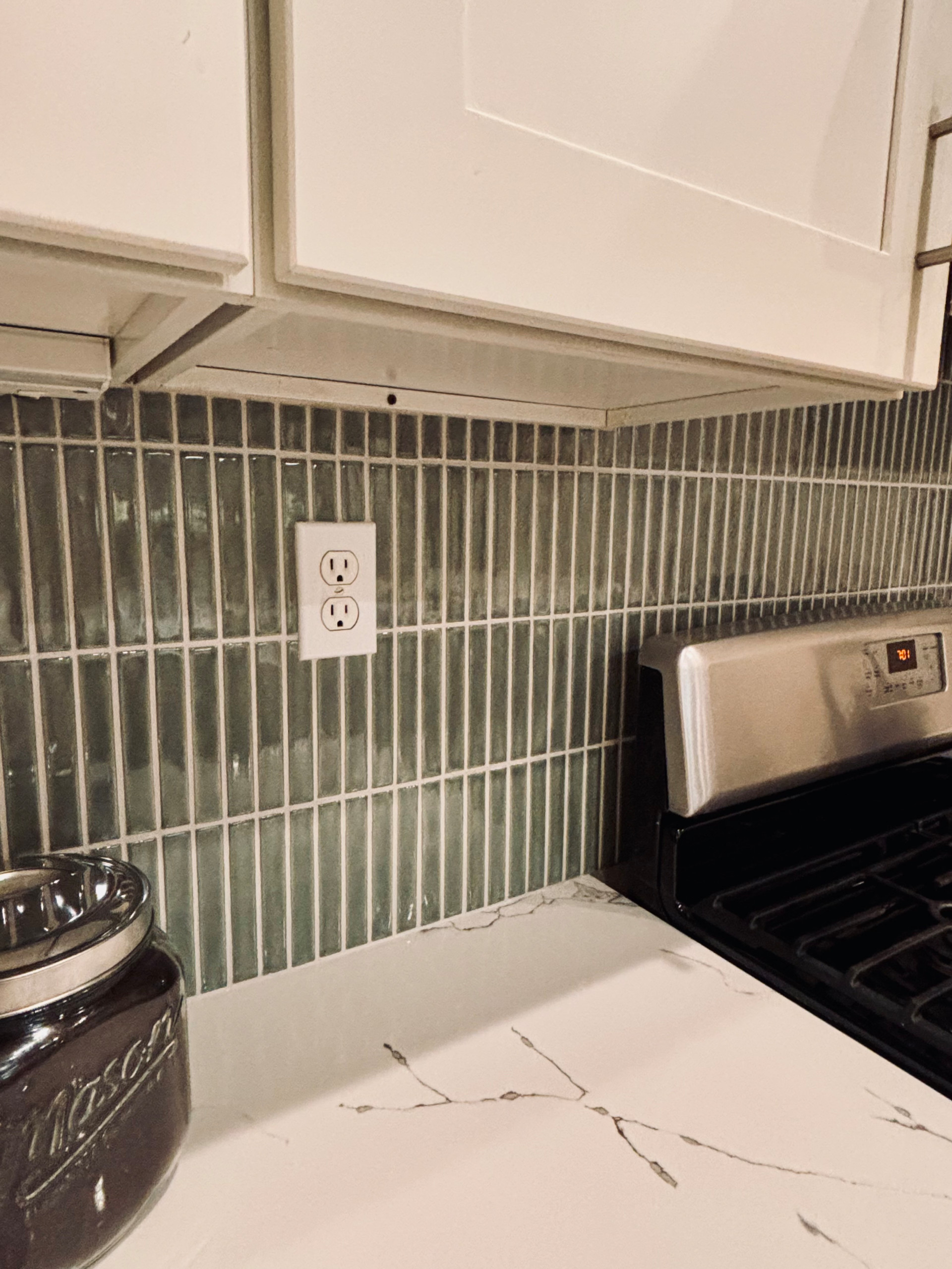 Kitchen Backsplash with Flooring Install