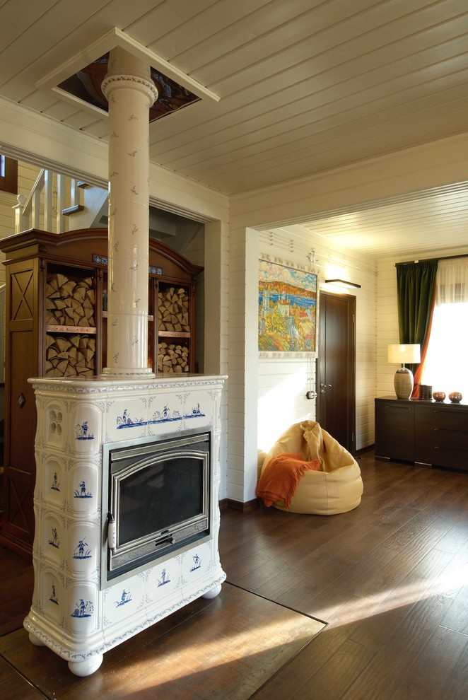 Дом из дерева в современном стиле