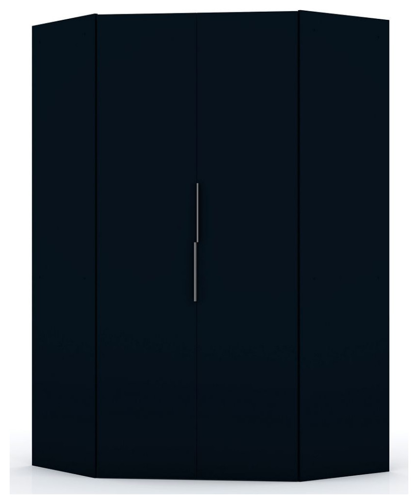 Mulberry Modern Corner Wardrobe Closet Transitional Armoires And