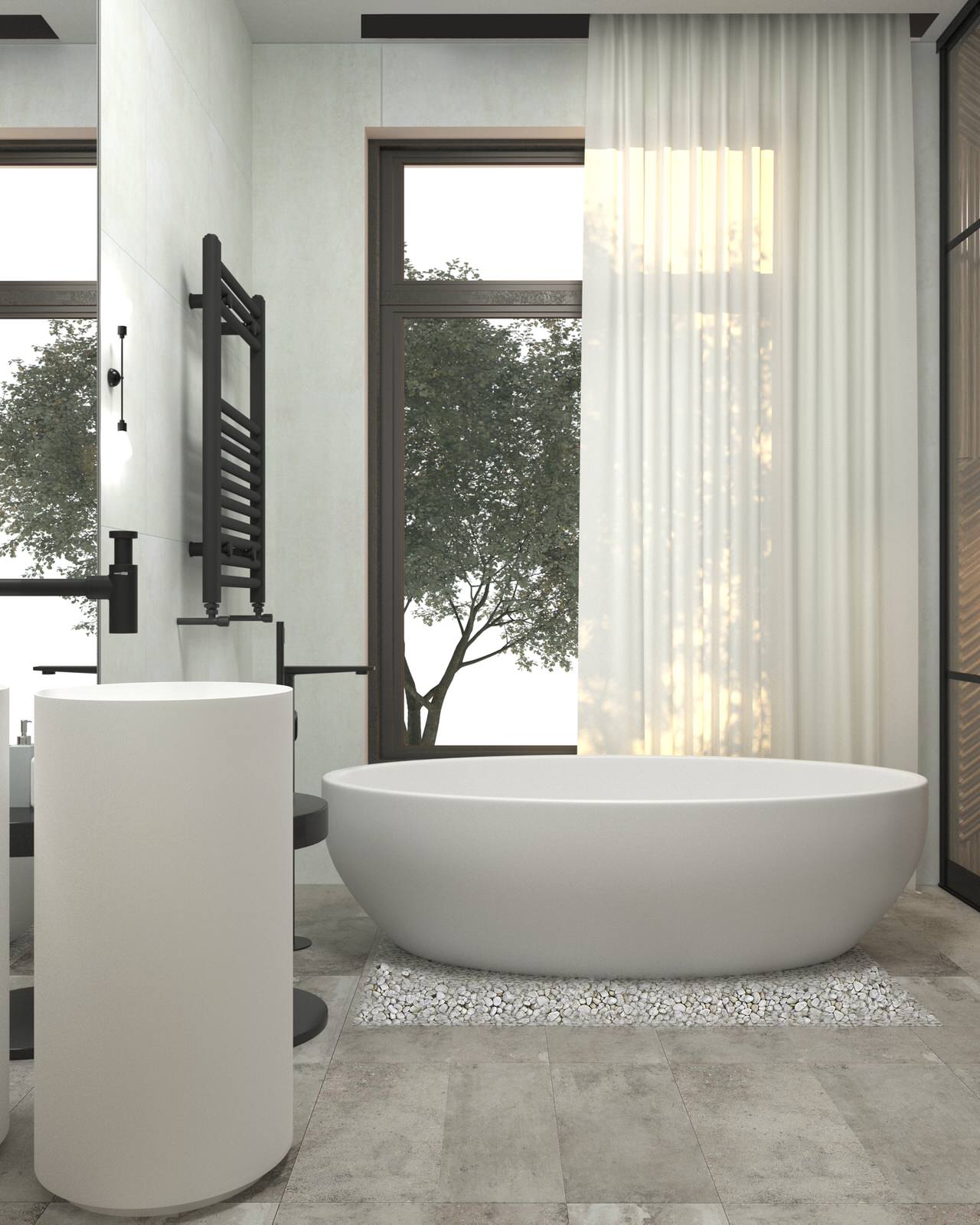 Интерьер частного дома в стиле эко-минимализм