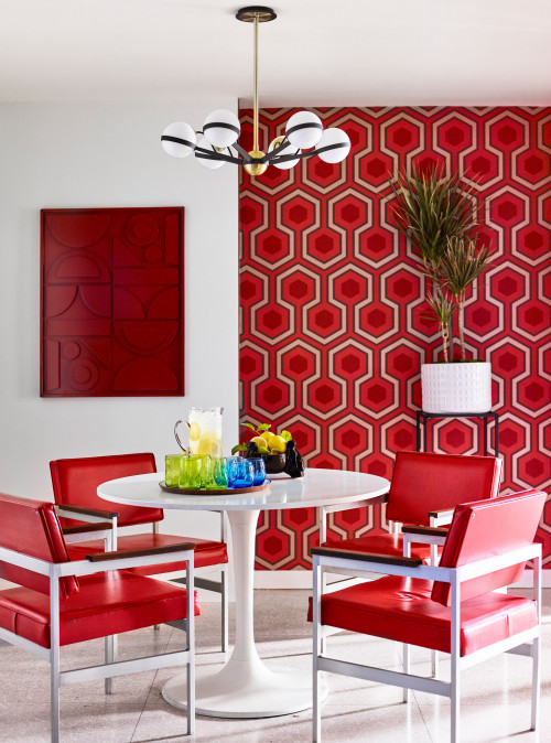Dining Room Wallpaper Ideas Glamorous Patterns & Splended Colors -   | Kitchen Backsplash Products & Ideas