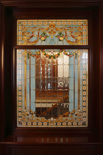 Interior Tiffany Style stained glass deco - Mediterranean 