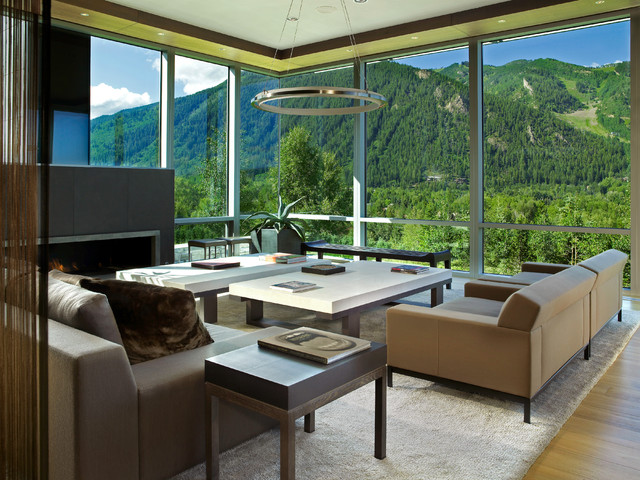 Aspen Residence contemporary-vardagsrum