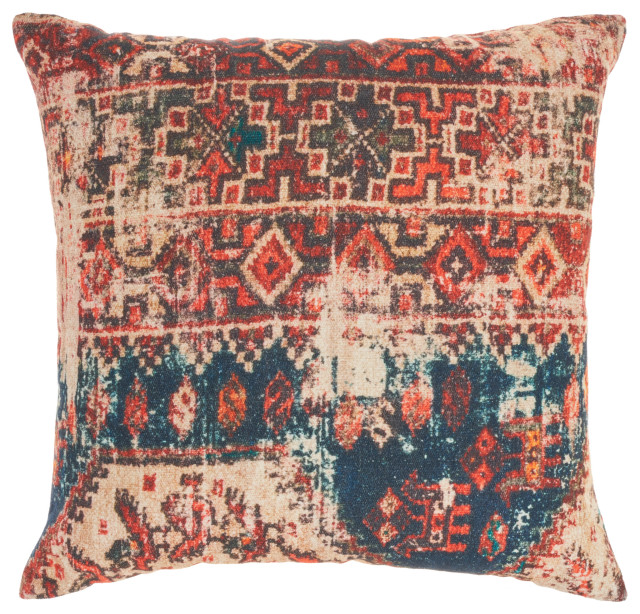 Nicole Curtis Nicole Curtis Pillow Persian Print 20"X20" Red Indoor