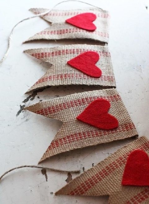 valentine banner or bunting