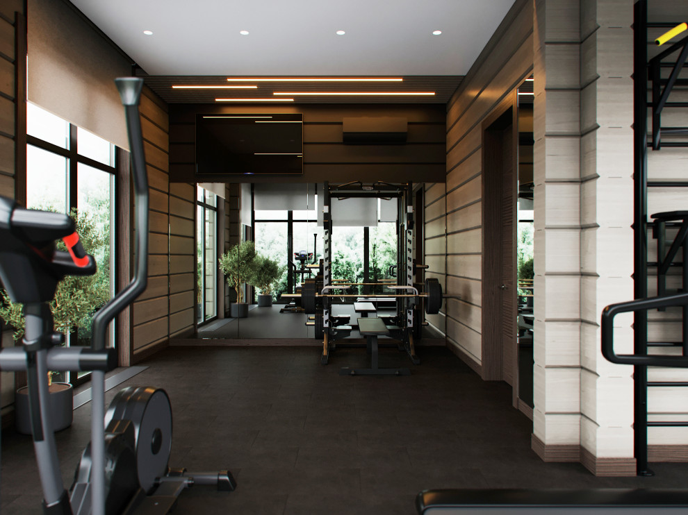 Проект интерьера деревянного дома в п.Завидово