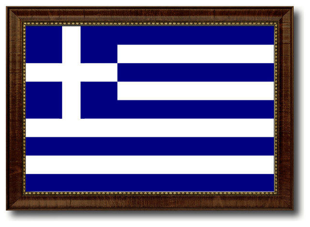 Greece Country Flag Canvas Print, 19"x27"