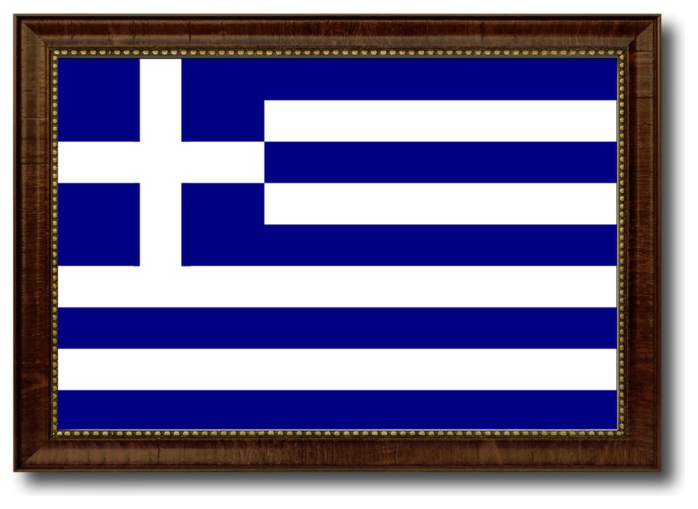 Greece Country Flag Canvas Print, 19"x27"
