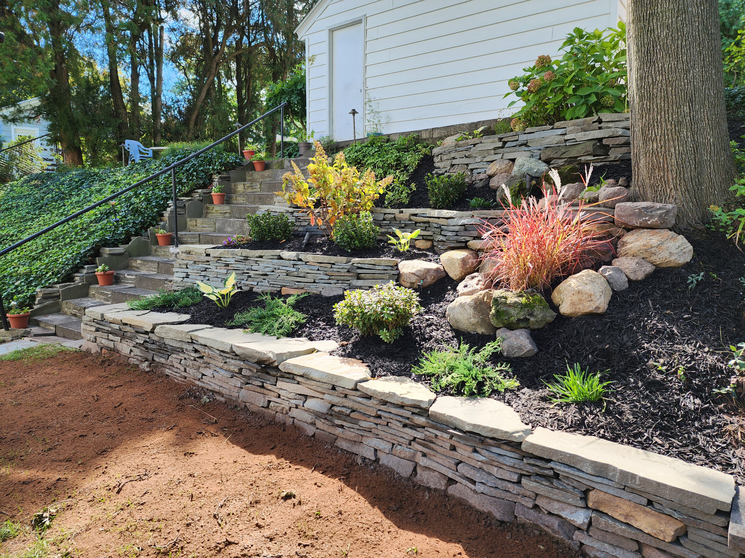 dry stacked wall