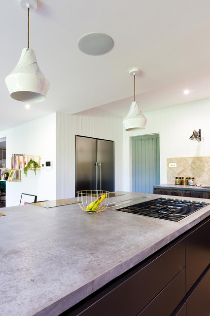 Rear extension to a cottage in Hertfordshire contemporary-kitchen