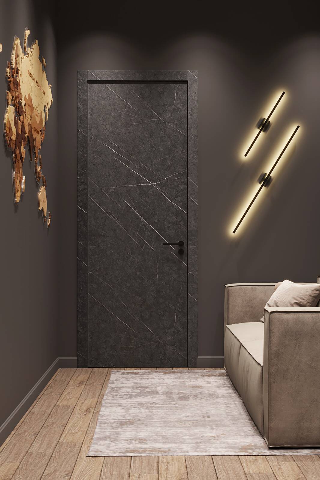 Трехэтажный дом для семьи