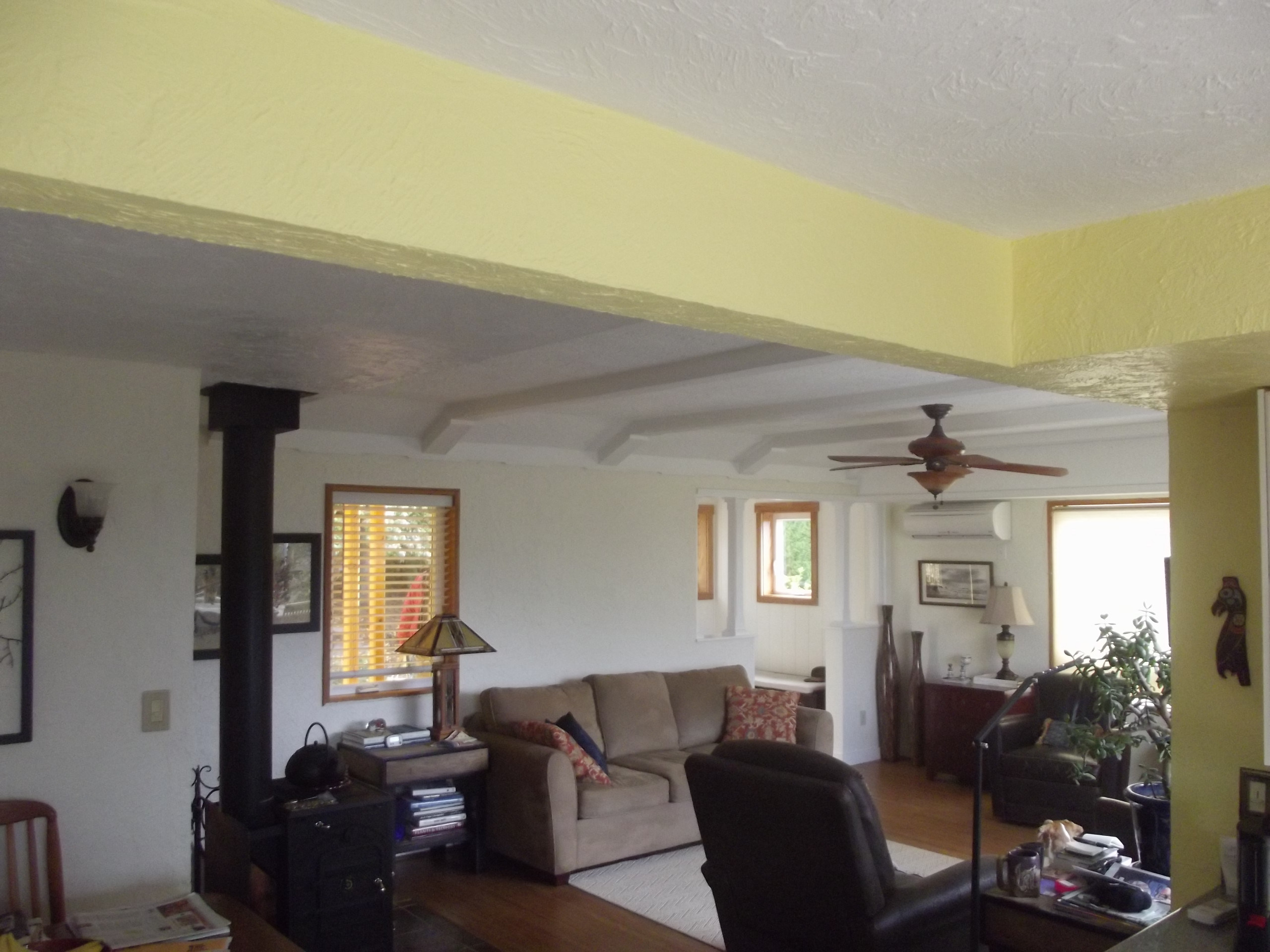 After, the living space opens up