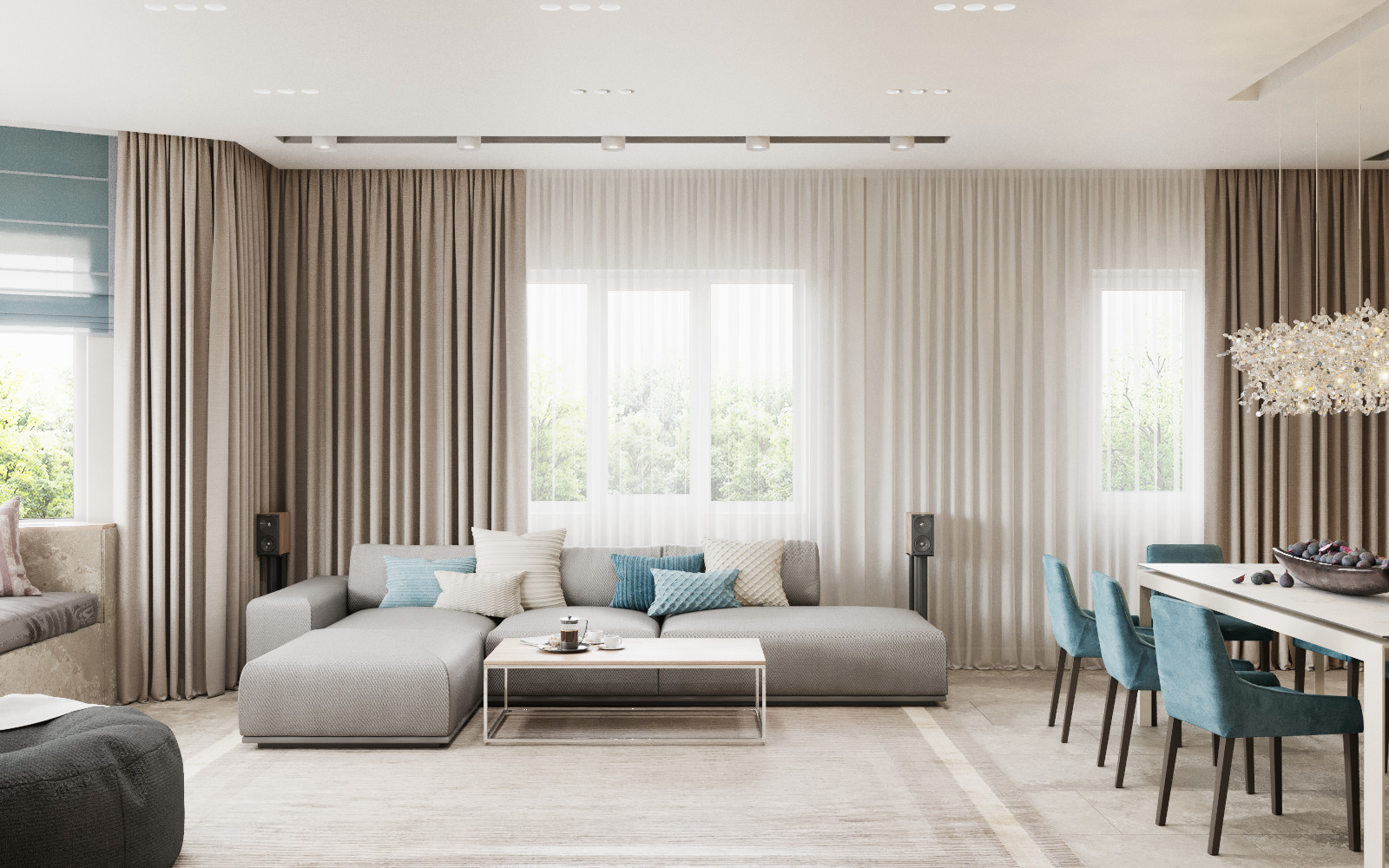 Коттедж с тремя детскими, 224 м2