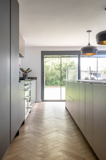 Herringbone & Oak contemporary-kitchen