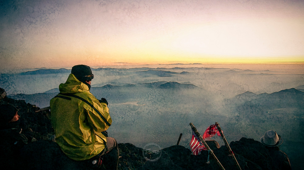 Top of Mt Fuji