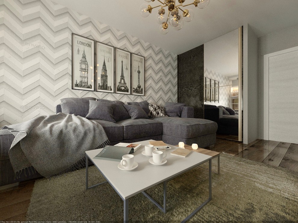 3-х комнатная квартира в современном стиле.