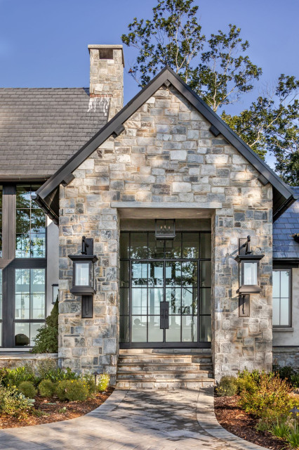 Split Rock french-country-facade