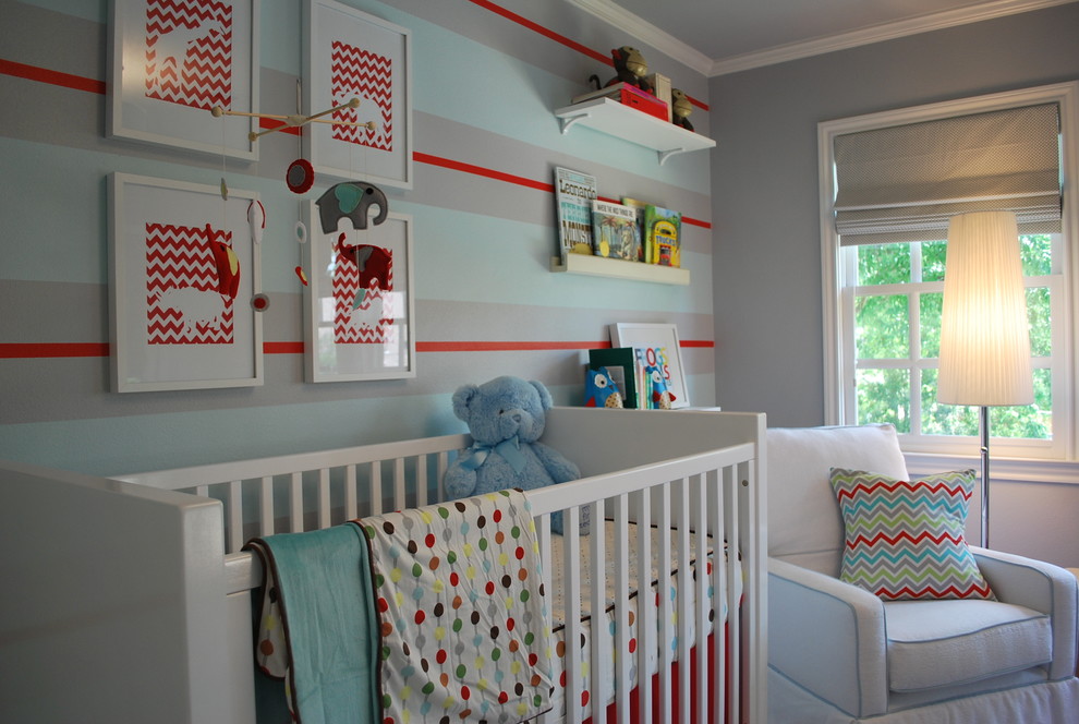 Inspiration for a contemporary kids' room in Atlanta.