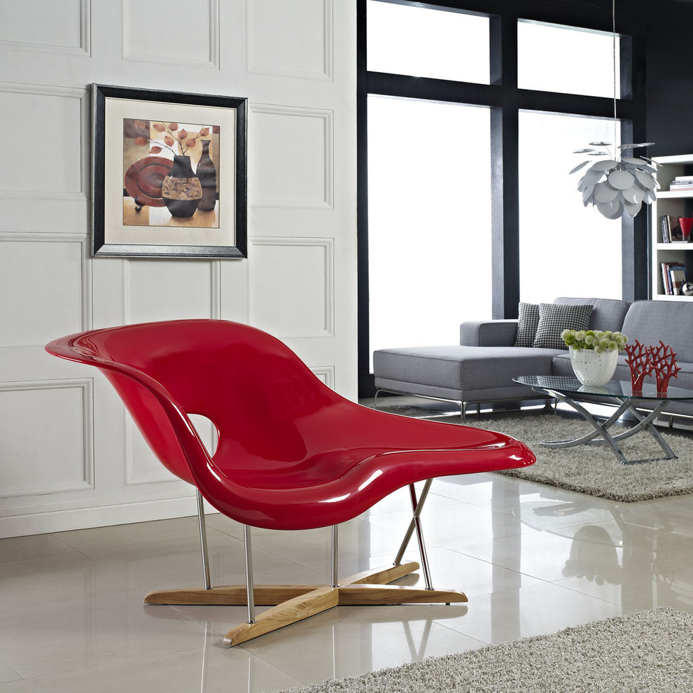 Modway Ameoba Chaise in Red (EEI-526-RED)