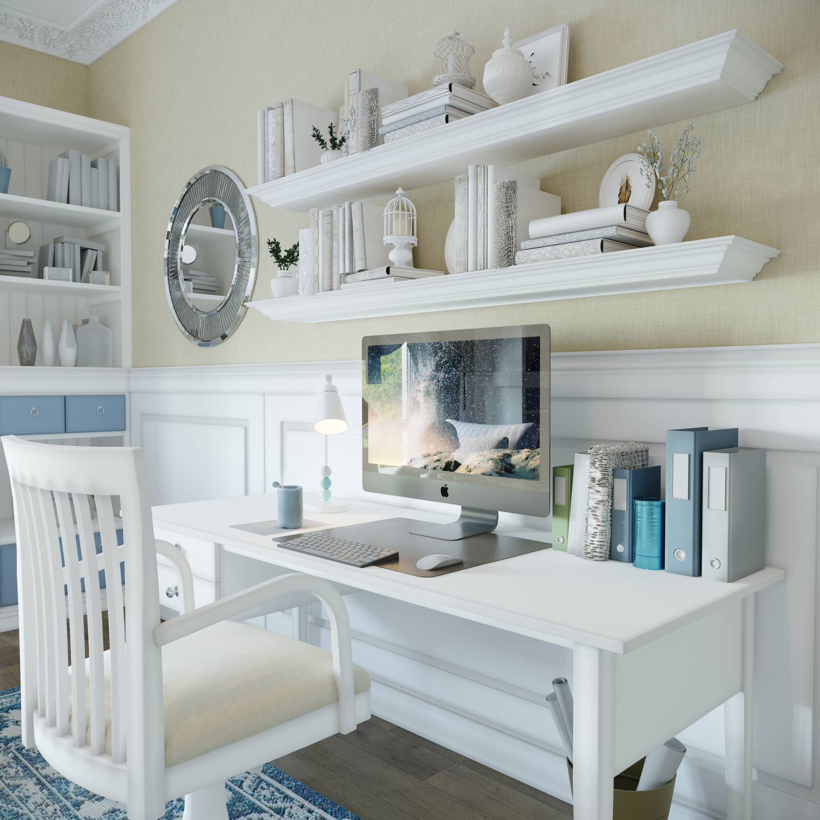 Визуализация детской для девочки "Пэчворк"