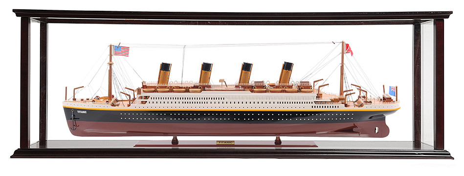 Rms Titanic Large With Display Case Cruise Ship Model