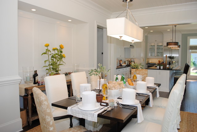 Custom Home transitional-dining-room