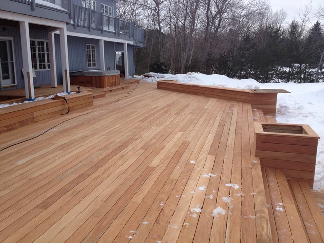Fijian Genuine Mahogany Deck - Collingwood Ontario terrace