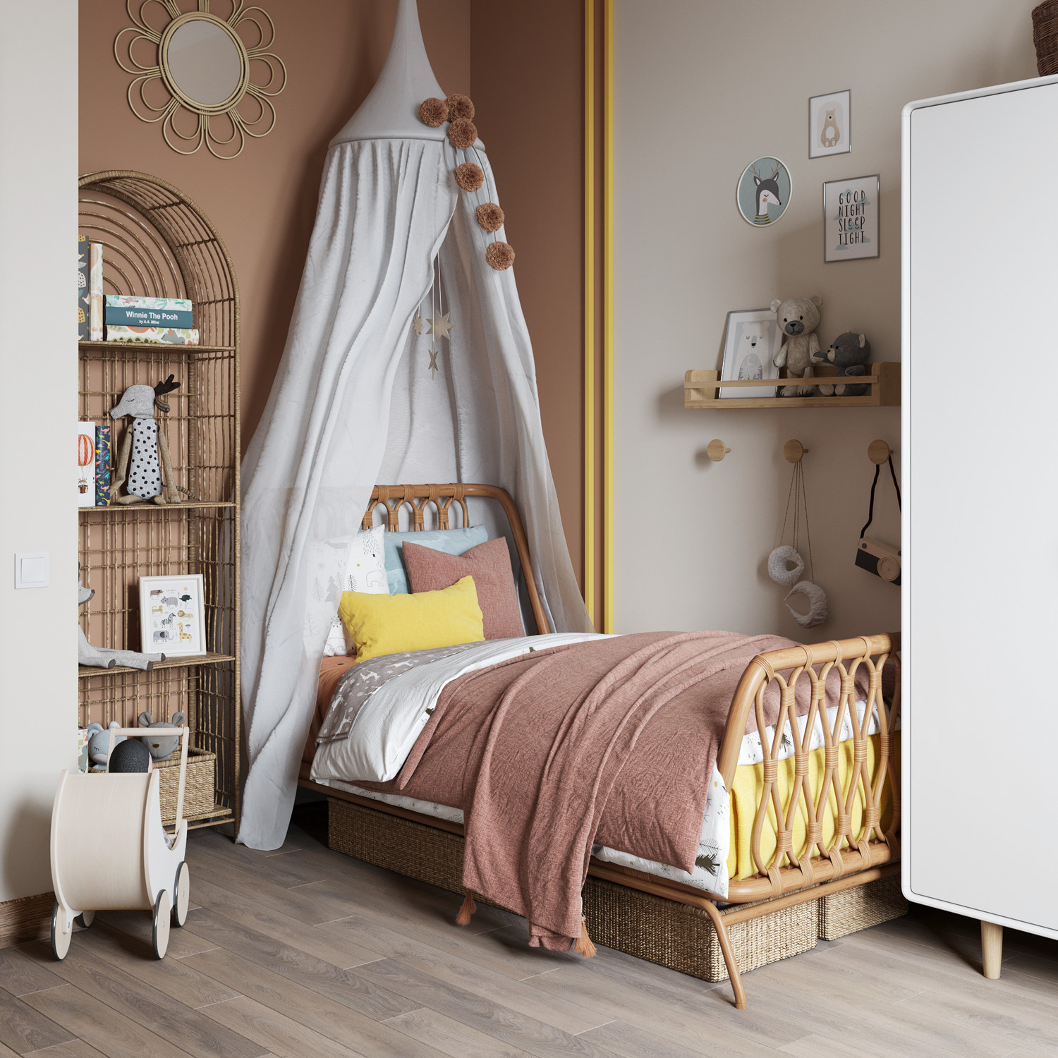 визуализация трехкомнатной квартиры ЖК Варшавская Life