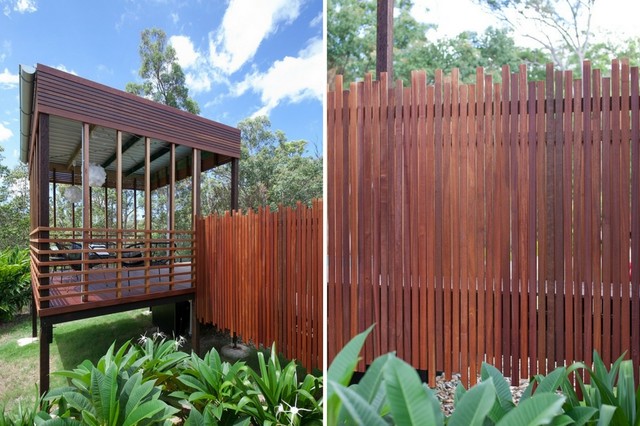 Pool Deck & privacy screening tropisk-terrasse